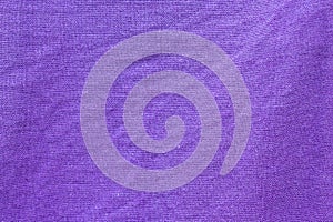 Closedup purple fabric texture for background photo