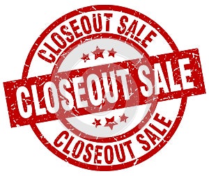 closeout sale stamp