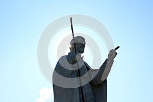 Closer to the public statue of Francis Xavier in Yamaguchi, Japan. Considered as the first missionary for Japan
