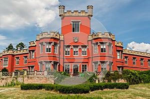 Closer view to Hradek u Nechanic Castle, Czech Republic