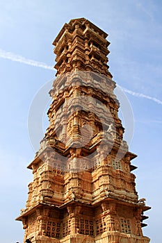 Closer view of Vijay Sthambh