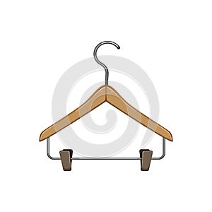 closet hanger clothes cartoon vector illustration
