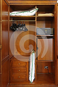 Closet in hotel