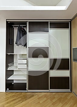 Closet with sliding doors