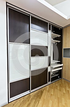 Closet with sliding doors