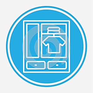 Closet vector icon sign symbol