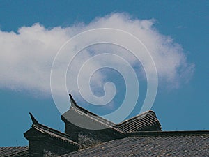 closeuo of chinese roof