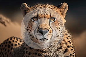 A Closeup of an adult Cheetah