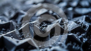 A closeup of aerographite being molded into a precise shape exemplifying the materials moldability and potential for photo