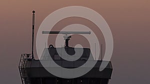 Closeup Airfield Radar Operation