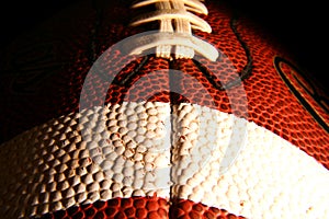 Closeup of an American Football