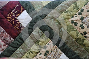 Closeup of Amish Quilt