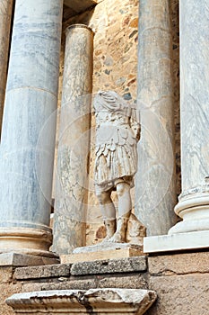 Closeup of ancien Roman Theatre