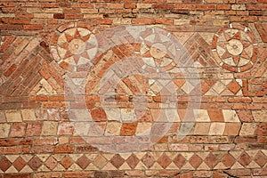 Ancient Brick Wall Bologna Italy - Basilica of Santo Stefano or the Seven Churches