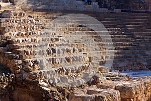 Closeup of Antique Roman Theatre