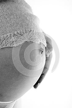 Closeup Baby Bump (8th month)