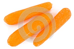 Closeup of Baby Carrots