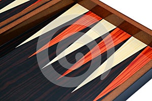 Backgammon table surface in detail