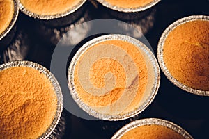 Closeup bakery bread cupcake