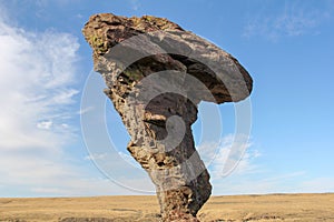 Closeup of the Balanced rock in Castleford,Idaho USA photo