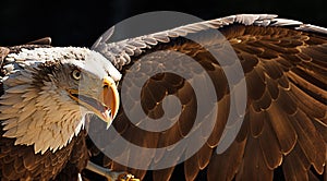 Closeup Soaring eagle
