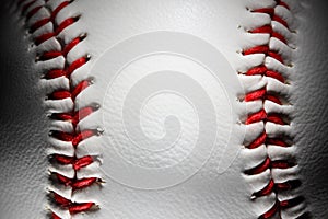 Closeup of an baseball photo