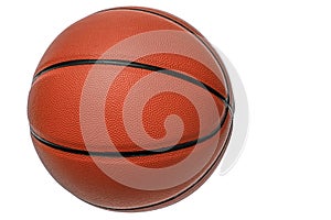 Closeup Basketball isolated on white background. Sport Concept