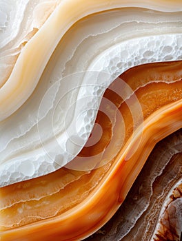 Closeup of a beautiful agate gemstone