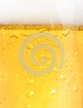 Closeup of beer