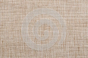 Closeup of a beije fabric texture
