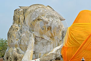 Closeup big statue buddha