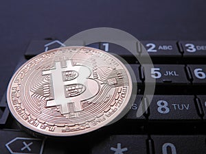 Bitcoin on top of numeric keyboard