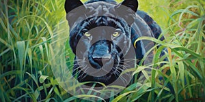 A Closeup of a Black Panther