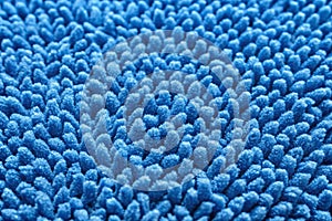 Carpet background, blue fabric texture background, closeup photo