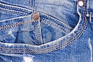 Closeup Blue jeans