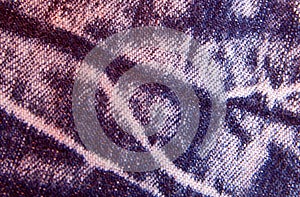 Closeup of blue jeans pant background