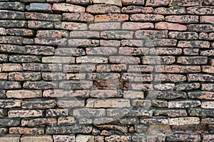 CLoseup of bricks wall in Derawar Fort Bahawalpur Pakistan