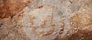 Closeup of a brown and beige bedrock texture resembling wood grain