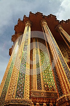 Closeup of Buddhist temple