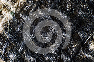 Closeup of burlap fabric, background
