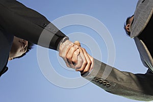 Closeup Of Business Handshake