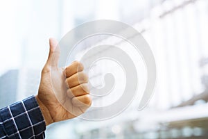 Closeup of a businessman hand shake