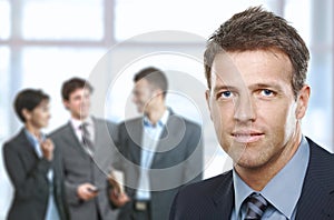 Closeup businessman portrait