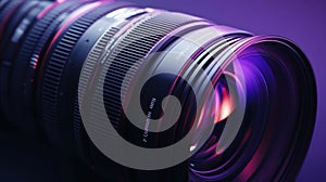 The Closeup Camera Lens. AI generated