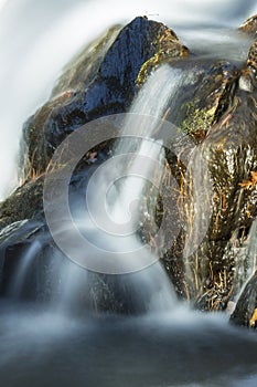 Closeup of Campbell Falls with blurred motion of the waterfall,