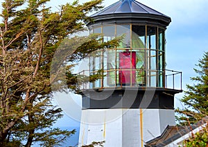 Closeup of Cape Mears lighthouse light
