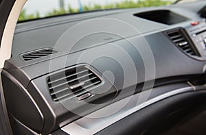Closeup of car air conditioning