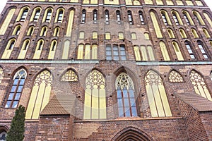 Closeup Cathedral of Koenigsberg on the Kneiphof Island