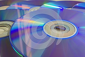 DVD and CD discs background