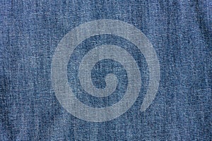 Closeup of Chambray jeans textile, cloth background